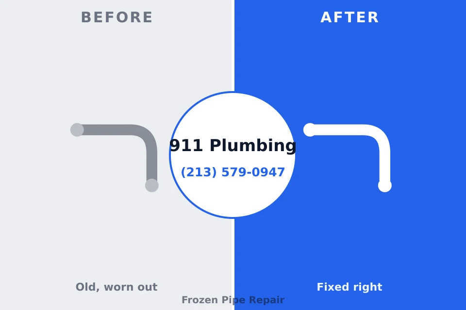 Before and after: plumbing repair Carterville, IL